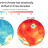 Global temperature anomalies three decades ago compared to today.