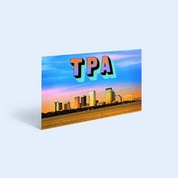 Picture of the Tampa Bay skyline with TPA written across it.
