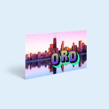 Postcard illustration for Axios Chicago