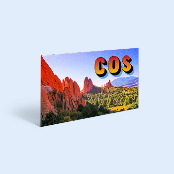 Postcard illustration for Axios Colorado Springs