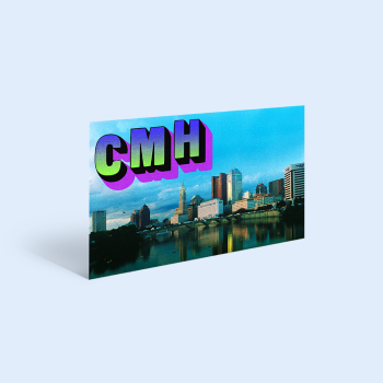 Postcard illustration for Axios Columbus
