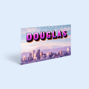 Postcard illustration for Axios Douglas County