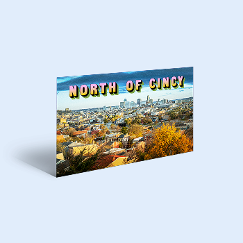 Postcard illustration for Axios North of Cincy