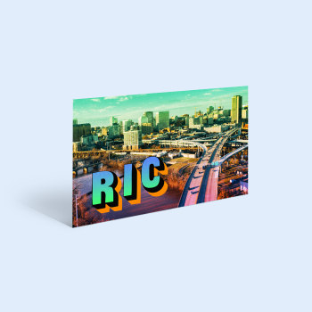 Postcard illustration for Axios Richmond