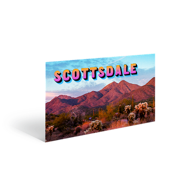 Postcard illustration for Axios Scottsdale