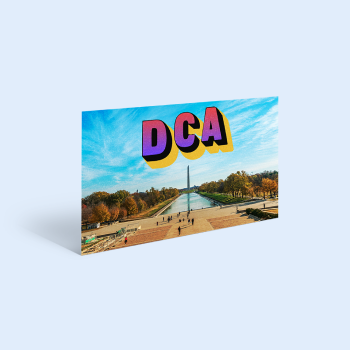 Postcard illustration for Axios Washington D.C.