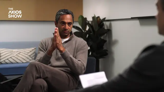 Chamath Palihapitiya speaks with Dan Primack on The Axios Show