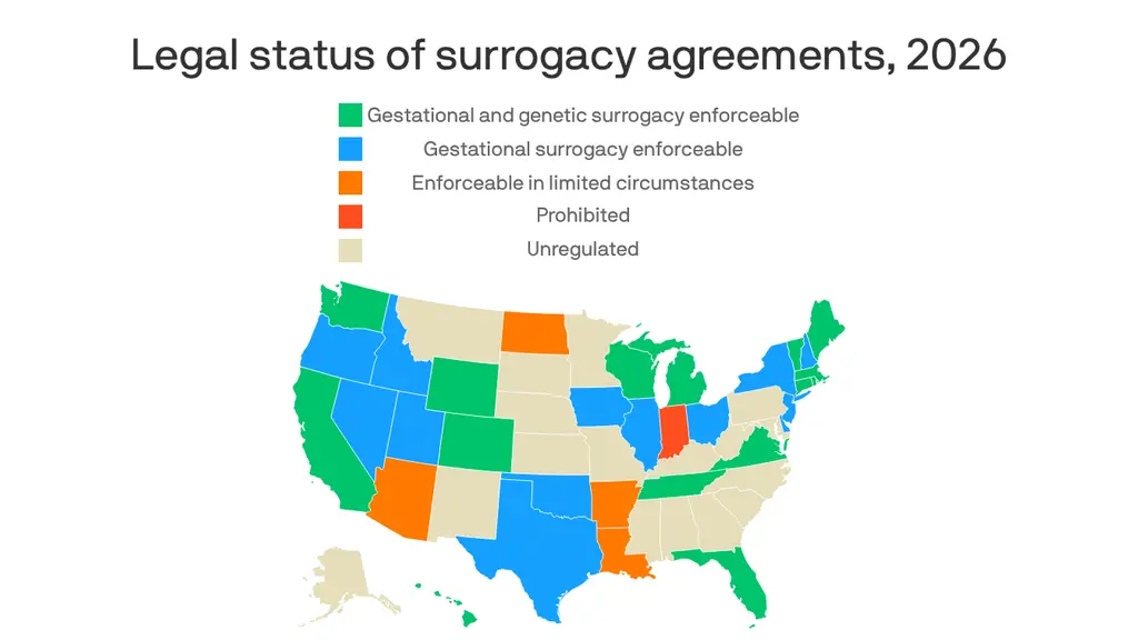 Surrogacy laws are all over the map