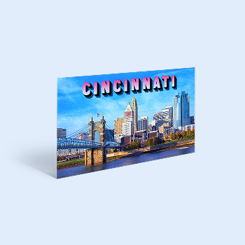 Postcard illustration for Axios Cincinnati