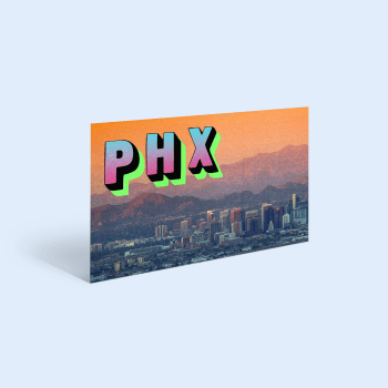 Postcard illustration for Axios Phoenix